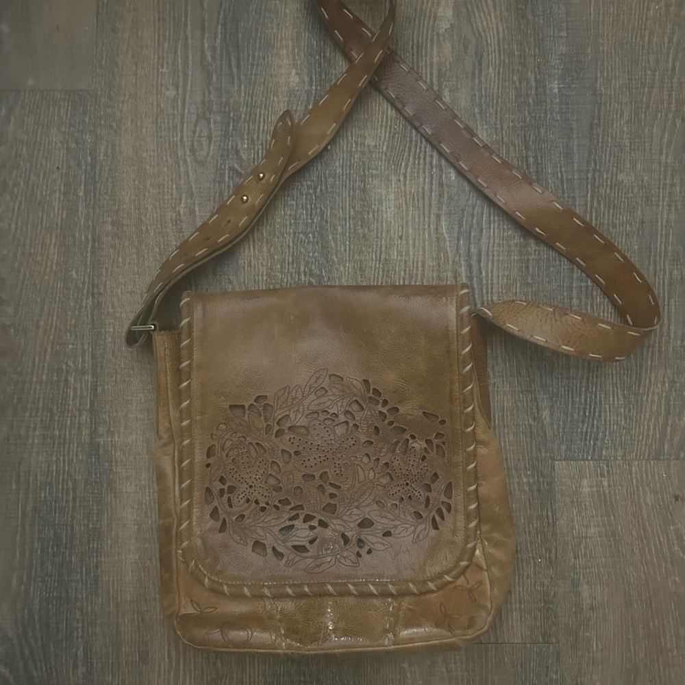 Veley vintage messenger leather bag crossbody - Picture 9 of 11